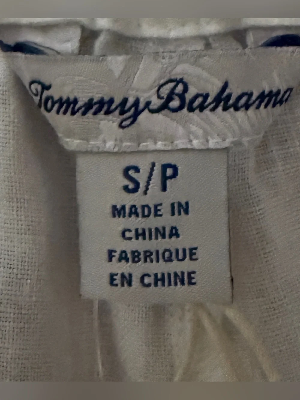 Tommy Bahama seam every tommy